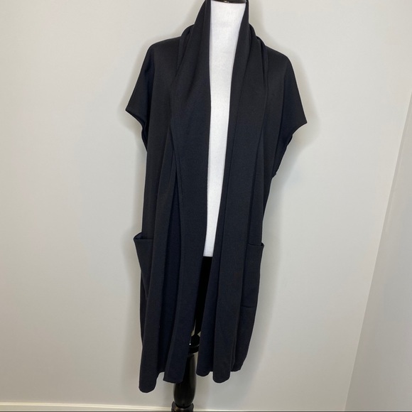 St John Caviar Short Sleeve Open Cardigan - S - Picture 3 of 9